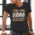 Everyone Communicates Differently Halloween Sped Teacher Men's V-Neck T-Shirt, gift for family, gift for coworker Everyone Communicates Differently Halloween Sped Teacher Men's V-Neck T-Shirt, gift for family, gift for coworker