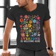 Everyone Is Welcome Here Tshirt Idaho Teacher Support Retro Men's V-Neck T-Shirt, gift for family, gift for coworker