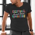 Exceptional Education Dream Team SPED ESE Teacher Autism Men's V-Neck T-Shirt, gift for family, gift for coworker Exceptional Education Dream Team SPED ESE Teacher Autism Men's V-Neck T-Shirt, gift for family, gift for coworker
