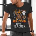 Faboolous INFANT Teacher Halloween Men's V-Neck T-Shirt, gift for family, gift for coworker