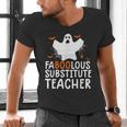 Faboolous Substitute Teacher Halloween Costume Men's V-Neck T-Shirt, gift for family, gift for coworker Faboolous Substitute Teacher Halloween Costume Men's V-Neck T-Shirt, gift for family, gift for coworker