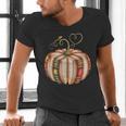 Fall Book Pumpkin Fall Librarians Bookworm Teachers Students Men's V-Neck T-Shirt, gift for family, gift for coworker Fall Book Pumpkin Fall Librarians Bookworm Teachers Students Men's V-Neck T-Shirt, gift for family, gift for coworker
