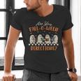 Are You Fall-O-Ween Directions Halloween TeacherGhost Book Men's V-Neck T-Shirt, gift for family, gift for coworker