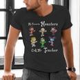 My Favorite Monsters Call Me Teacher Thank Mummy Vampire Bat Men's V-Neck T-Shirt, gift for family, gift for coworker My Favorite Monsters Call Me Teacher Thank Mummy Vampire Bat Men's V-Neck T-Shirt, gift for family, gift for coworker