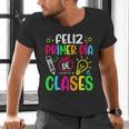 Feliz Primer Dia De Clases Kids Girl Teacher Spanish School Men's V-Neck T-Shirt, gift for family, gift for coworker Feliz Primer Dia De Clases Kids Girl Teacher Spanish School Men's V-Neck T-Shirt, gift for family, gift for coworker