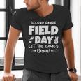 Field Day Second 2nd Grade Orange 2025 Boy Girl Teacher Men's V-Neck T-Shirt, 2nd Grade Teacher Shirts, gift for family, gift for coworker Field Day Second 2nd Grade Orange 2025 Boy Girl Teacher Men's V-Neck T-Shirt, 2nd Grade Teacher Shirts, gift for family, gift for coworker