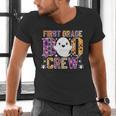 First Grade Boo Crew Teacher Student Halloween Costume Men's V-Neck T-Shirt, First Grade Teacher Shirts, gift for family, gift for coworker First Grade Boo Crew Teacher Student Halloween Costume Men's V-Neck T-Shirt, First Grade Teacher Shirts, gift for family, gift for coworker