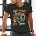 First Grade Zoo Field Trip Squad Matching Teacher Students Men's V-Neck T-Shirt, First Grade Teacher Shirts, gift for family, gift for coworker