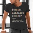 Foreign Language Teacher Like A Normal Teacher Men's V-Neck T-Shirt, gift for family, gift for coworker Foreign Language Teacher Like A Normal Teacher Men's V-Neck T-Shirt, gift for family, gift for coworker