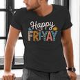 Fri-Yay Teacher Fry Yay Friday Weekend Happy Fri-Yay Men's V-Neck T-Shirt, gift for family, gift for coworker
