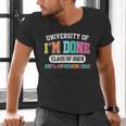 Fun University Of I'm Done Class Of 2025 Teacher Retirement Men's V-Neck T-Shirt, gift for family, gift for coworker Fun University Of I'm Done Class Of 2025 Teacher Retirement Men's V-Neck T-Shirt, gift for family, gift for coworker