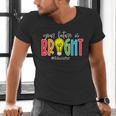 Your Future Is Bright Educator Teacher Student Men's V-Neck T-Shirt, Future Teacher Shirts, gift for family, gift for coworker