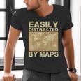 Geography Teacher Easily Distracted By Maps Men's V-Neck T-Shirt, gift for family, gift for coworker Geography Teacher Easily Distracted By Maps Men's V-Neck T-Shirt, gift for family, gift for coworker