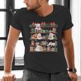 Ghost Christmas Reading Book Lover Library Christmas Teacher Men's V-Neck T-Shirt, gift for family, gift for coworker