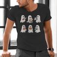 Ghost Reading Books Teacher Halloween Librarian Cute Boook Men's V-Neck T-Shirt, gift for family, gift for coworker Ghost Reading Books Teacher Halloween Librarian Cute Boook Men's V-Neck T-Shirt, gift for family, gift for coworker