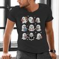 Ghosts With Books Library Halloween Men Women Kids Teacher Men's V-Neck T-Shirt, gift for family, gift for coworker