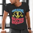 Grade 1 Super Squad Superhero Teacher Team Men's V-Neck T-Shirt, Super Teacher Shirts, gift for family, gift for coworker