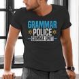 Grammar Police Comma Unit English Teacher Grammar Teacher For Men Women Men's V-Neck T-Shirt, English Teacher Shirts, gift for family, gift for coworker