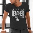 Greatest Teacher Of All Time Teachers Day 1 Teacher Goat Men's V-Neck T-Shirt, gift for family, gift for coworker Greatest Teacher Of All Time Teachers Day 1 Teacher Goat Men's V-Neck T-Shirt, gift for family, gift for coworker