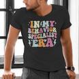 Groovy In My Behavior Specialist Era Behavior Teachers Men's V-Neck T-Shirt, gift for family, gift for coworker