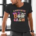 Groovy Kindergarten Boo Crew Kinder Halloween Teacher Kids Men's V-Neck T-Shirt, Groovy Teacher Shirts, gift for family, gift for coworker
