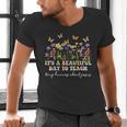 Groovy I Teach Tiny Humans About Jesus Christian Teacher Men's V-Neck T-Shirt, Groovy Teacher Shirts, gift for family, gift for coworker