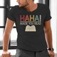 Ha Ha Made You Read Reading Teacher Teaching Men's V-Neck T-Shirt, gift for family, gift for coworker