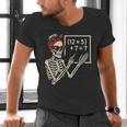 Halloween Math Teacher Skeleton Six Seven Meme Brainrot Men's V-Neck T-Shirt, gift for family, gift for coworker Halloween Math Teacher Skeleton Six Seven Meme Brainrot Men's V-Neck T-Shirt, gift for family, gift for coworker