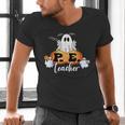 Halloween PE Teacher Ghosts Pumpkins Sports Lover Men's V-Neck T-Shirt, Pe Teacher Shirts, gift for family, gift for coworker Halloween PE Teacher Ghosts Pumpkins Sports Lover Men's V-Neck T-Shirt, Pe Teacher Shirts, gift for family, gift for coworker