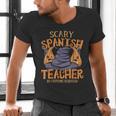 Halloween Scary Spanish Teacher No Costume Required For Men Women Men's V-Neck T-Shirt, gift for family, gift for coworker Halloween Scary Spanish Teacher No Costume Required For Men Women Men's V-Neck T-Shirt, gift for family, gift for coworker