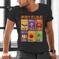 Halloween Spooky Syllable Types Teacher Educational Men's V-Neck T-Shirt, gift for family, gift for coworker