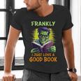 Halloween Teacher Librarian Frankenstein Reading Books Men's V-Neck T-Shirt, gift for family, gift for coworker Halloween Teacher Librarian Frankenstein Reading Books Men's V-Neck T-Shirt, gift for family, gift for coworker