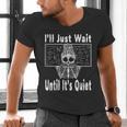 Halloween Teacher Math I'Ll Just Wait Until It's Quiet Men's V-Neck T-Shirt, gift for family, gift for coworker Halloween Teacher Math I'Ll Just Wait Until It's Quiet Men's V-Neck T-Shirt, gift for family, gift for coworker