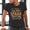 Halloween Teacher I Teach The Most Spooktacular Students Men Women Men's V-Neck T-Shirt, gift for family, gift for coworker