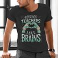Halloween Teacher Tshirts Science Teachers Love Brains Men's V-Neck T-Shirt, Science Teacher Shirts, gift for family, gift for coworker