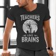 Halloween Teacher Tshirts Zombie Teachers Love Brains Men's V-Neck T-Shirt, gift for family, gift for coworker Halloween Teacher Tshirts Zombie Teachers Love Brains Men's V-Neck T-Shirt, gift for family, gift for coworker