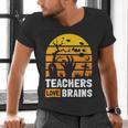 Halloween Teachers Science Math Teachers Love Brains Men's V-Neck T-Shirt, Science Teacher Shirts, gift for family, gift for coworker Halloween Teachers Science Math Teachers Love Brains Men's V-Neck T-Shirt, Science Teacher Shirts, gift for family, gift for coworker