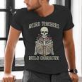 Halloween Weird Teachers Build Character Costume Men Women Men's V-Neck T-Shirt, gift for family, gift for coworker