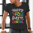 Happy 100th Day Of School 100 Days Of School Teacher Student Men's V-Neck T-Shirt, gift for family, gift for coworker Happy 100th Day Of School 100 Days Of School Teacher Student Men's V-Neck T-Shirt, gift for family, gift for coworker