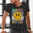 Happy Fri-Yay Teacher Friday Weekend School Men's V-Neck T-Shirt, gift for family, gift for coworker
