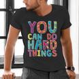 You Can Do Hard Things School Student Teachers Men's V-Neck T-Shirt, gift for family, gift for coworker You Can Do Hard Things School Student Teachers Men's V-Neck T-Shirt, gift for family, gift for coworker