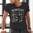 Haunted By 6 7 67 Six Seven Halloween Teacher Mom Men's V-Neck T-Shirt, gift for family, gift for coworker Haunted By 6 7 67 Six Seven Halloween Teacher Mom Men's V-Neck T-Shirt, gift for family, gift for coworker