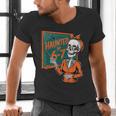 Haunted By 6-7 Six Seven 67 Math Teacher Halloween Skeleton Men's V-Neck T-Shirt, gift for family, gift for coworker Haunted By 6-7 Six Seven 67 Math Teacher Halloween Skeleton Men's V-Neck T-Shirt, gift for family, gift for coworker