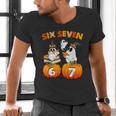 Haunted By 67 Boo Ghost Pumpkin Halloween Teacher Men's V-Neck T-Shirt, gift for family, gift for coworker