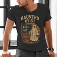 Haunted By 67 Ghost Math Joke Student Halloween Nerd Teacher Men's V-Neck T-Shirt, gift for family, gift for coworker Haunted By 67 Ghost Math Joke Student Halloween Nerd Teacher Men's V-Neck T-Shirt, gift for family, gift for coworker