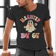 Haunted By 67 Meme Six Seven 6 7 Halloween Teachers Men's V-Neck T-Shirt, gift for family, gift for coworker Haunted By 67 Meme Six Seven 6 7 Halloween Teachers Men's V-Neck T-Shirt, gift for family, gift for coworker