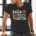 Hello Kindergarten Team Kinder Back To School Teacher Kids Men's V-Neck T-Shirt, gift for family, gift for coworker