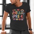 Hello Pre-K Back To School Teacher Student Fun Graphic Tee Men's V-Neck T-Shirt, gift for family, gift for coworker
