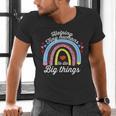 Helping Tiny Humans To Do Big Things Teacher Women Men's V-Neck T-Shirt, gift for family, gift for coworker Helping Tiny Humans To Do Big Things Teacher Women Men's V-Neck T-Shirt, gift for family, gift for coworker