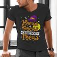Hocus Pocus Everybody Focus Halloween Teacher Men Women Kids Men's V-Neck T-Shirt, gift for family, gift for coworker